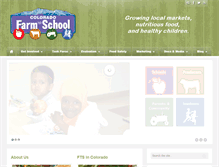 Tablet Screenshot of coloradofarmtoschool.org